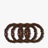 SLIP – Skinny Scrunchies Dark Brown 4x